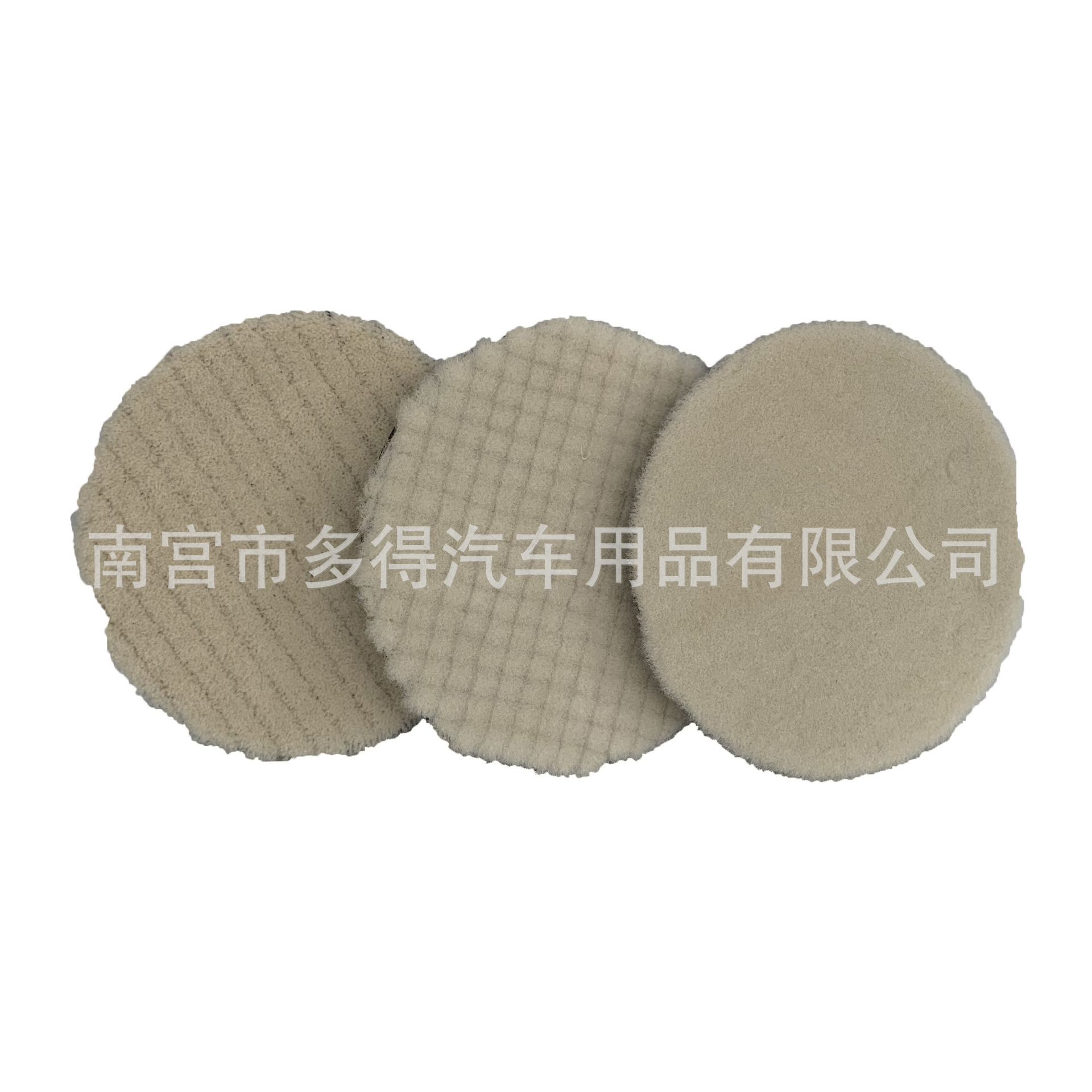 Disco de pulido de lana de estilo japonés 3 4 5 pulgadas de espesor media delgada esponja autoadhesiva rueda de lana sándwich rueda de pulido de lana corta de corte recto