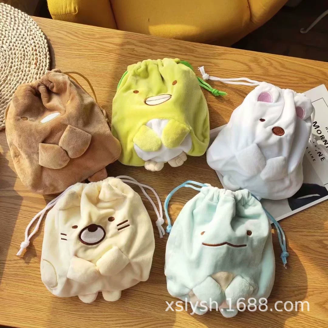 Japanese cute wallet, storage bag, drawstring