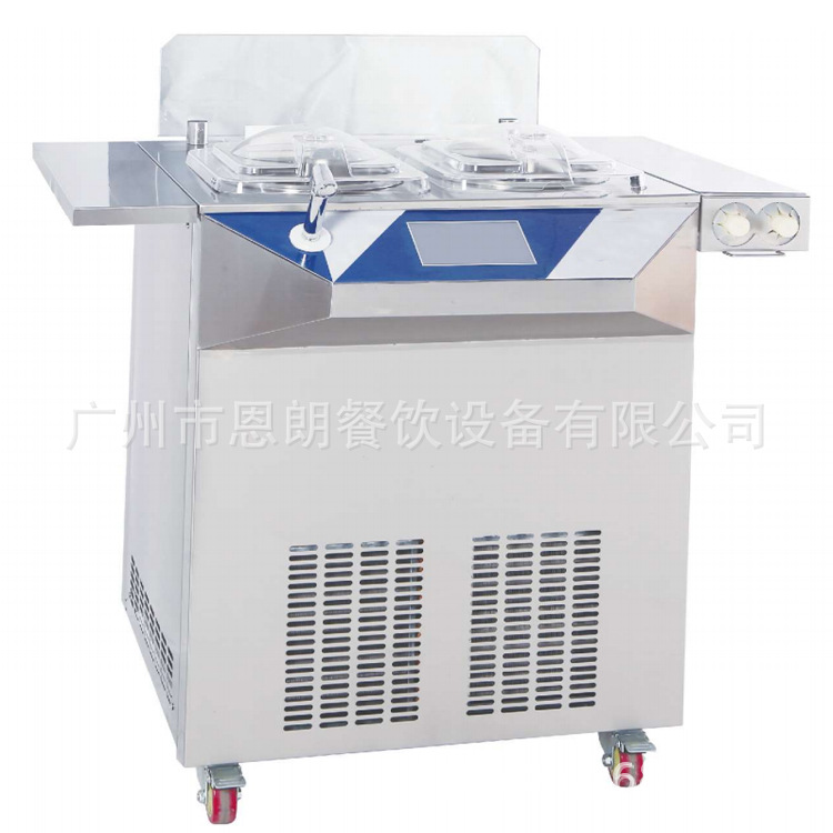 厂家新款 110V 二缸冰激凌凝机 gelato machine 智能冷萃酸奶机
