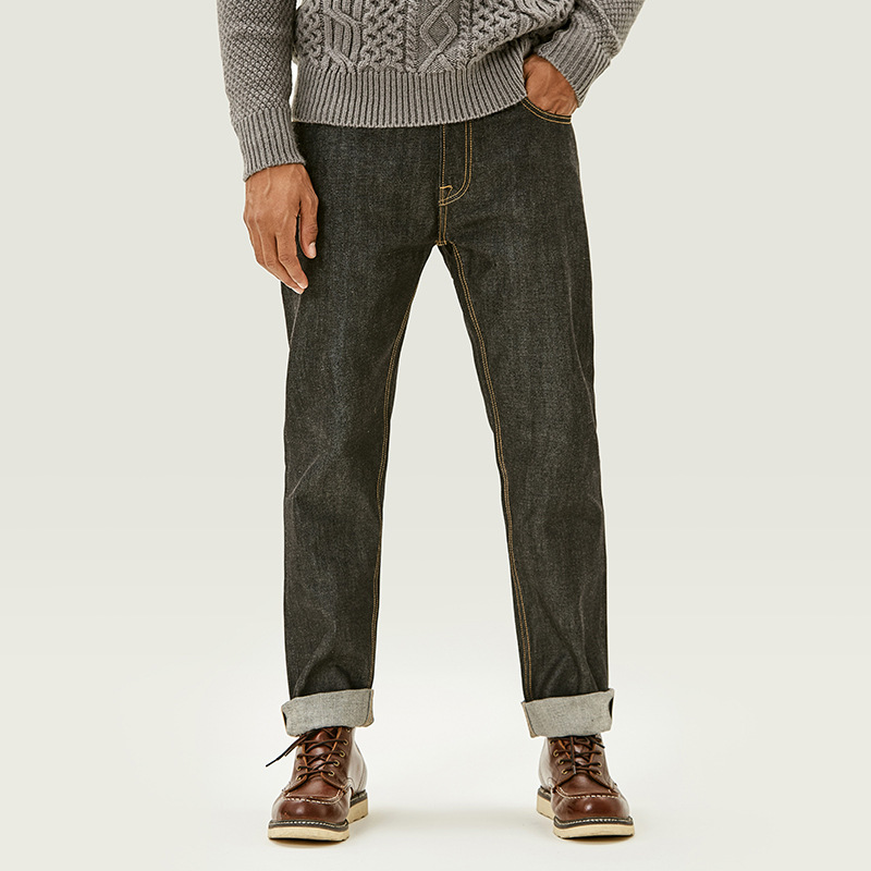 Men's Fashionable Loose Straight Jeans - Variation 3