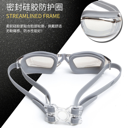 Youyou factory direct sales high-definition swimming goggles waterproof and anti-fog myopia men and women adult swimming goggles protective goggles equipment