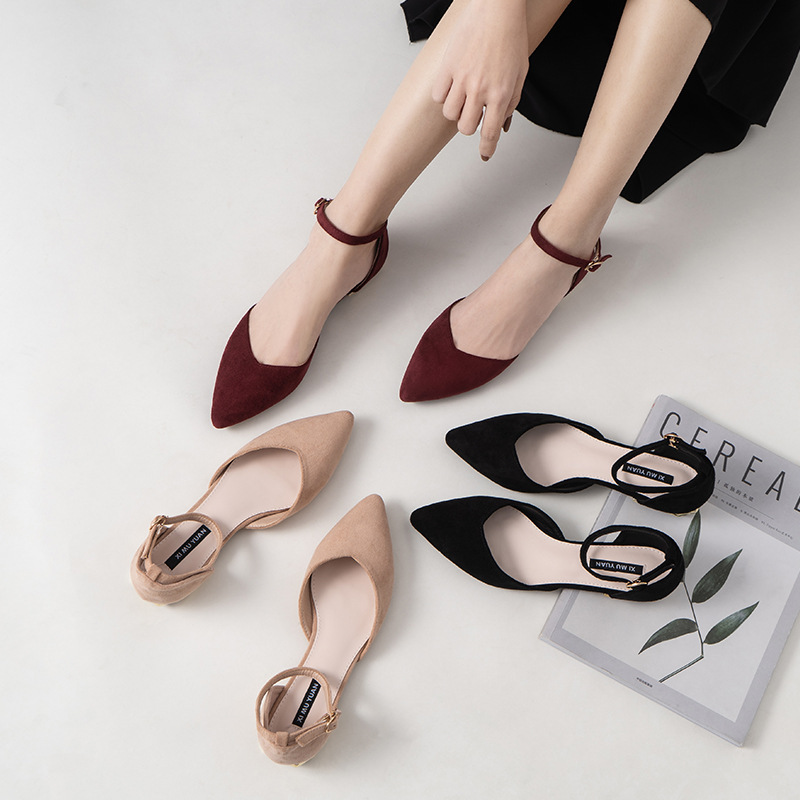 Single Shoes Women's Flat 2025 New Spring and Summer Pointed Hollow Shoes with Fairy Shoes Black Work Shoes Cross-border Women's Shoes Single Shoes Women's Flat 2025 New Spring and Summer Pointed Hollow Shoes with Fairy Shoes Black Work Shoes Cross-border Women's Shoes