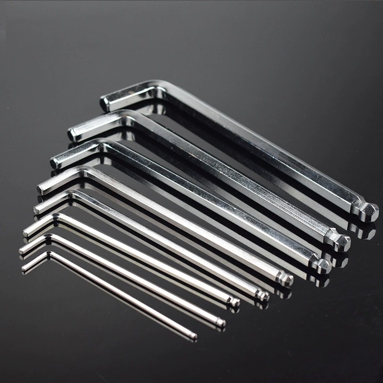 Бронзовый S2 Длинный удлиненный шаровой головка с шестигранным ключом 1,5 2 3 4 56-24 мм Одиночный L-образный ключ