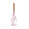 Wooden-handled silicone egg beater