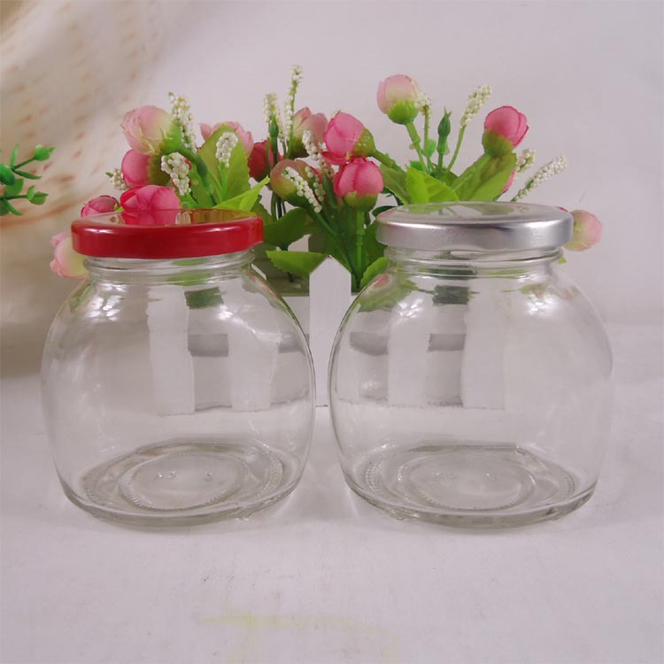 厂家直销250ml玻璃罐头瓶 蜂蜜瓶辣椒酱瓶食品密封果酱玻璃瓶
