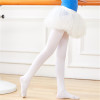 Summer children's velvet dancing swan, white tights