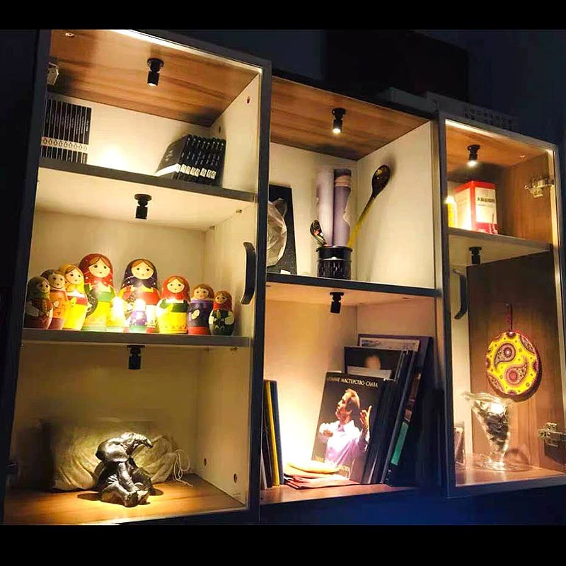 1W light -up model display cabinet small shooting lights mini micro -counter wine cabinet hand -made chassis chassis USB shooting light