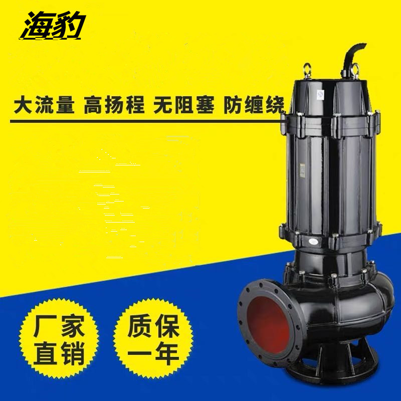 WQ型立式潜水污水泵 80WQ40-10-2.2 铸铁可配耦合装置 质保一年