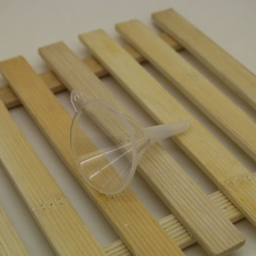 PP пластиковая воронка 4cm5cm небольшая Воронка духи суб-упаковка утечки прозрачный дренаж утечка лаборатория может быть использована