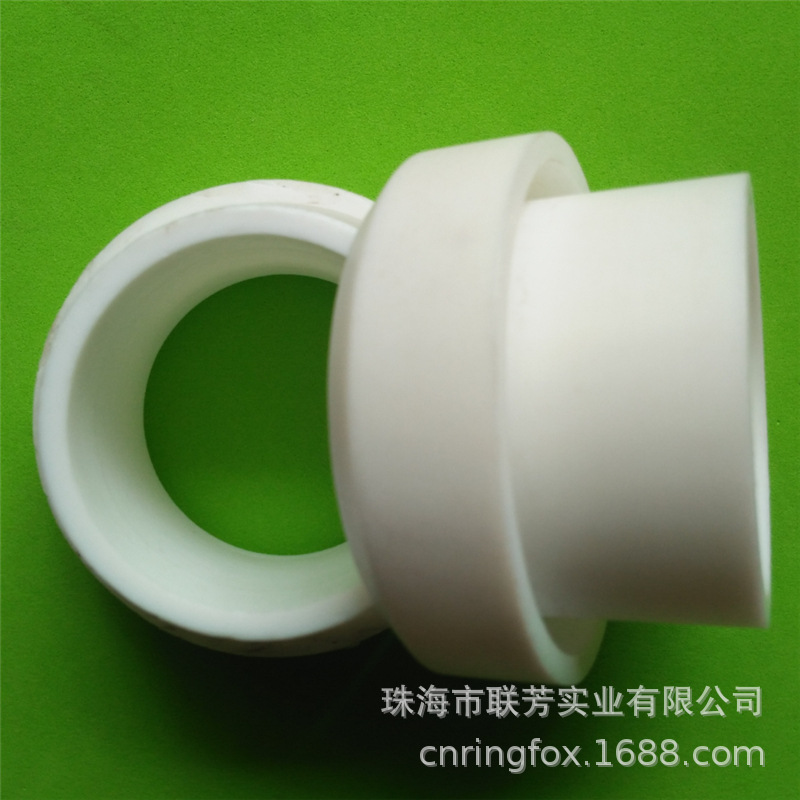 精车铁氟龙件 四氟凸型轴套 四氟台阶垫圈 托辊密封圈 耐油耐高温