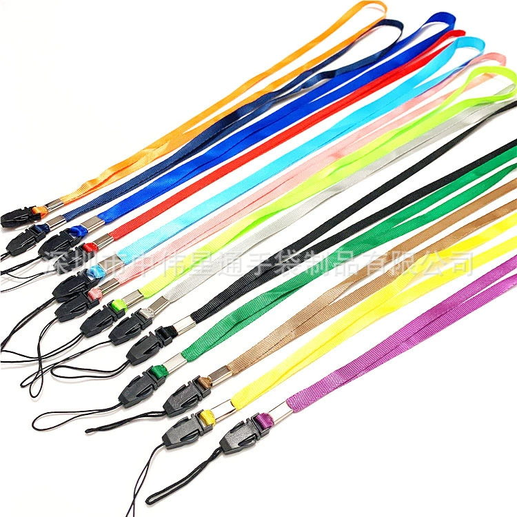 Производитель поставляет нейлоновые ремешки для мобильных телефонов различной длины, а также полиэстеровые двухкомпонентные съемные шейные ремни.