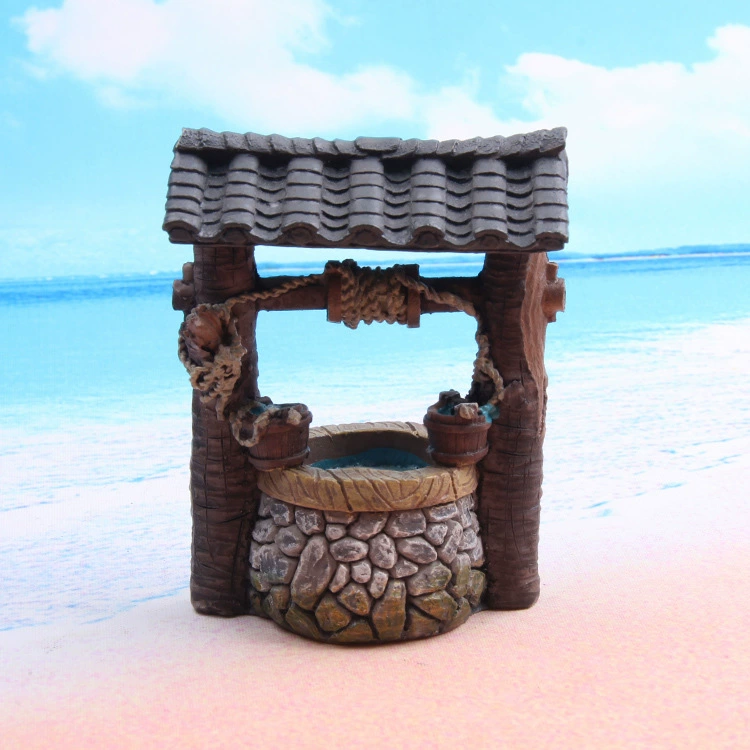 Мох микро Ландшафтные украшения древний колодец Смола DIY пейзаж цветочный горшок игрушки психологическая песочница строительство карнизы хорошо