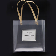 pp gift handbag wedding candy plastic transparent handbag frosted handbag wholesale wedding gift bag
