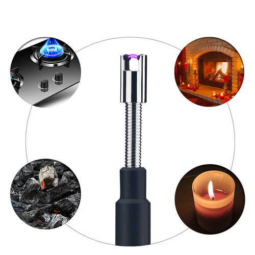 Personalized creative retractable arc ignition gun kitchen igniter outdoor barbecue camping pulse lighter windproof