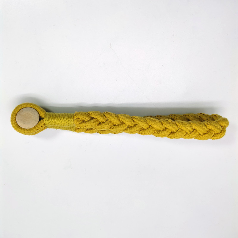 Abrazadera magnética para cortinas de madera natural y algodón_voghion.com