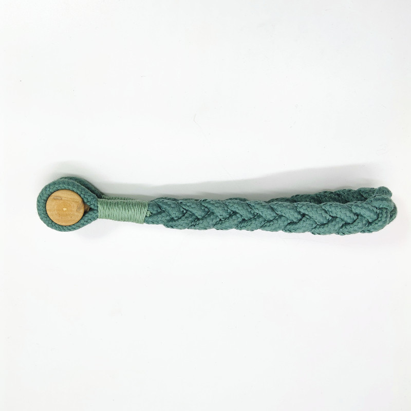 Abrazadera magnética para cortinas de madera natural y algodón_voghion.com