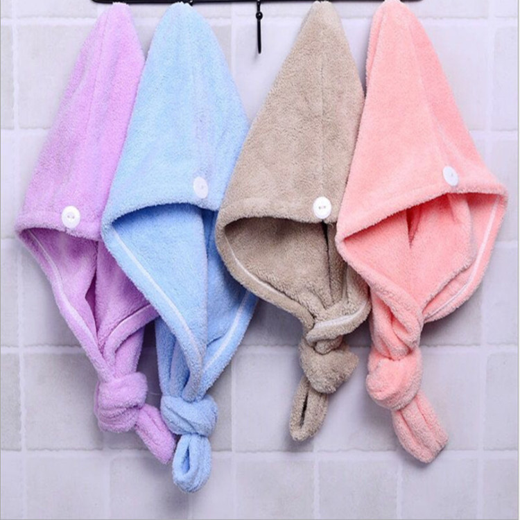 Coral hair towel for adults
