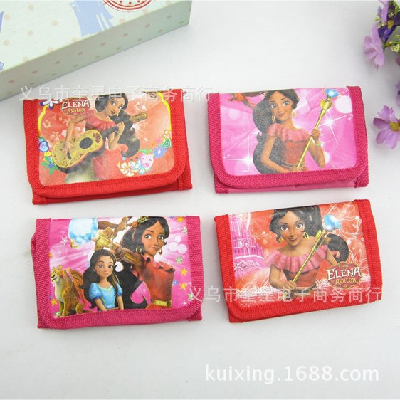 Latin American elena elena Ailina Princess wallet children's tri-fold wallet primary school student gift wallet