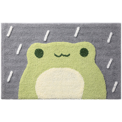 New cartoon high and low wool home flocking floor mats, door bathroom water-absorbent non-slip mats, entrance door mats