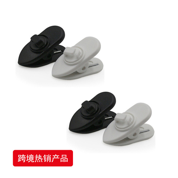 360-degree rotating headphone cable clip