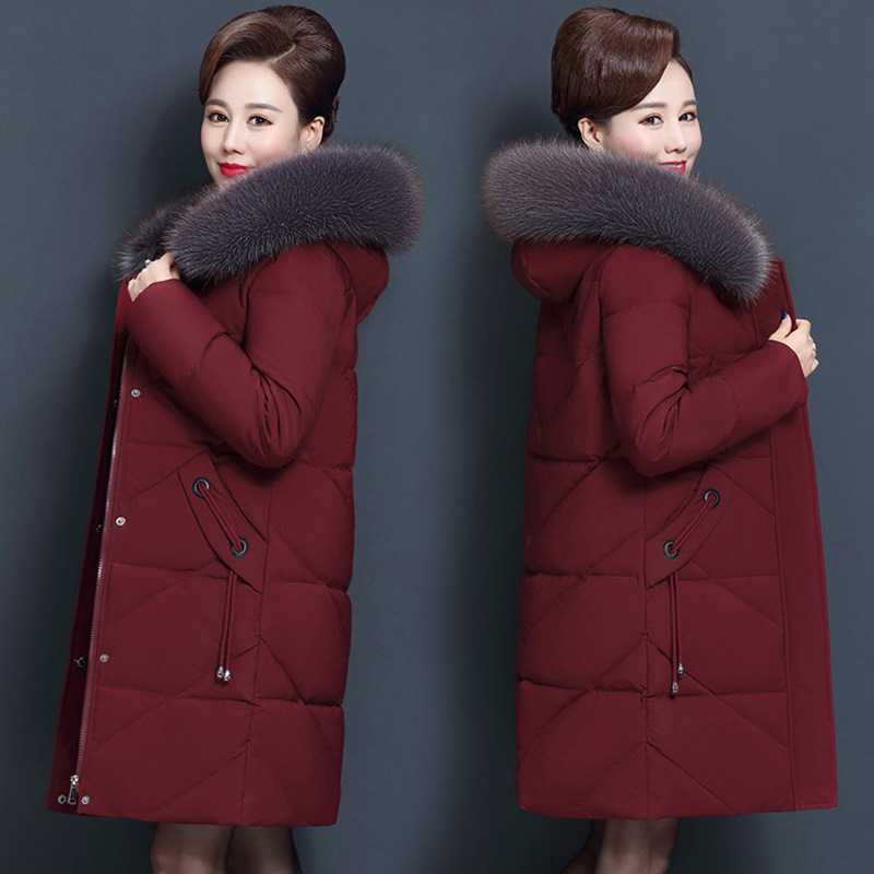 200 Jin Middle-aged Down Cotton-padded jacket Mother's Cotton-padded Clothes Middle-aged Women's Wear Thickened Large Size Elderly Clothes 200 Jin Middle-aged Down Cotton-padded jacket Mother's Cotton-padded Clothes Middle-aged Women's Wear Thickened Large Size Elderly Clothes
