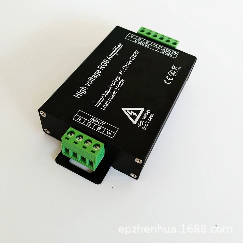高压LED灯条大功率信号同步放大器 RGB灯带分控器中继放大器 厂家