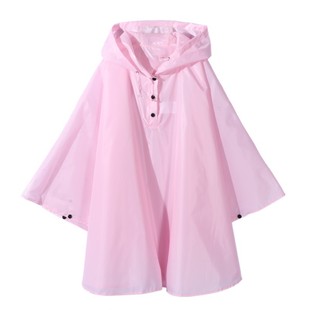 Children's printed thin cape raincoat solid color backpack poncho foreign trade Amazon AliExpress factory generation