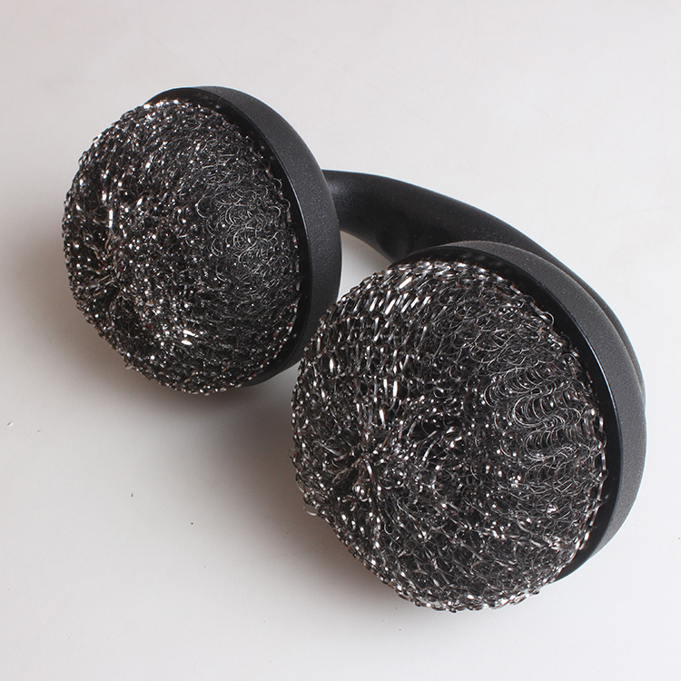 Fábrica directa PP mango cepillo de bola de acero cepillo de limpieza cepillo de barbacoa cepillo de alambre de cobre cepillo de la herramienta de barbacoa