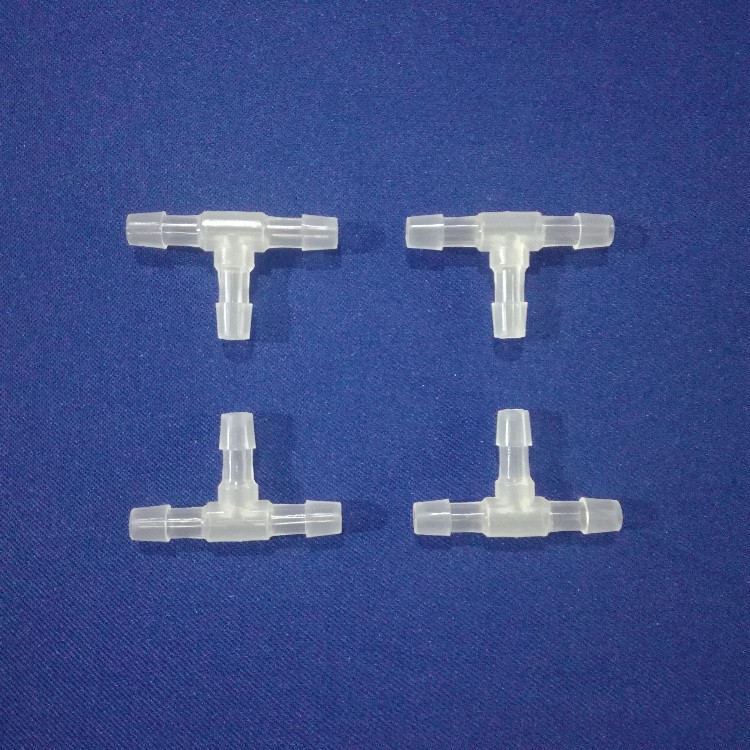 厂家批发食品级透明聚丙PPT6mm气油水族T型塑料小三通接头