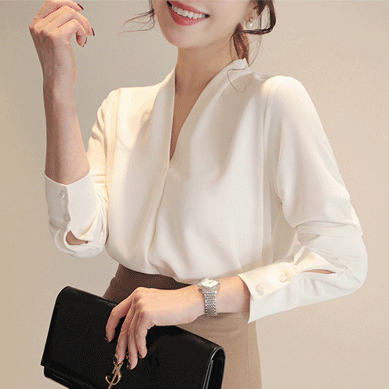 4 Colors 2025 Autum New Long-Sleeved Shirts Loose Professional Socialite Elegant Goddess Style Bottoming Chiffon Shirt 938 4 Colors 2025 Autum New Long-Sleeved Shirts Loose Professional Socialite Elegant Goddess Style Bottoming Chiffon Shirt 938
