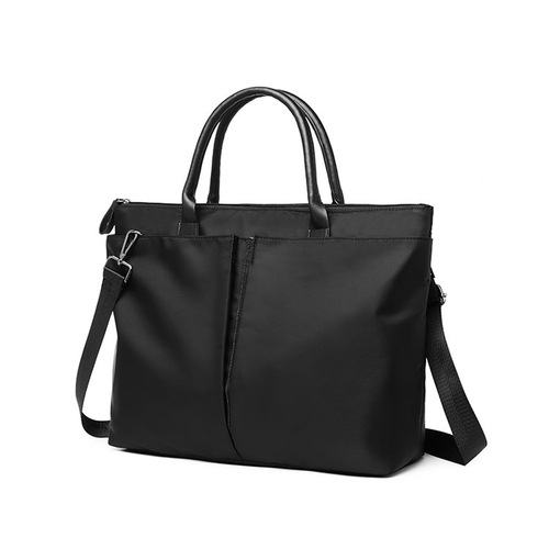 New business briefcase, office simple, versatile, casual, portable shoulder bag, dual-purpose large-capacity cross-body computer bag