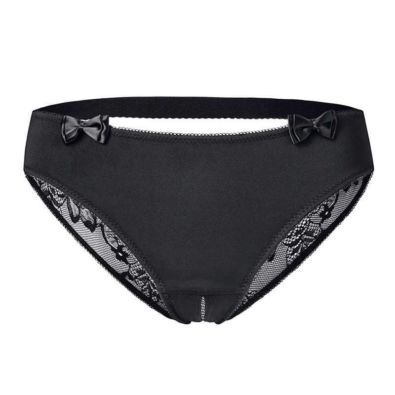 Amz Sells Lace Open-Crotch Women's Panties, Breathable and Comfortable Low-Waist Briefs, Hollow-Out Open-Crotch Lace Panties