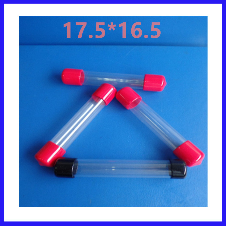 厂家直供PVC焊丝包装圆管加厚塑料硬管化妆工具包装管配外盖帽