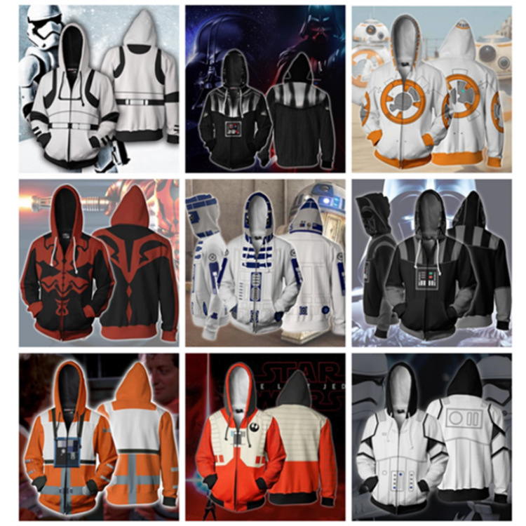 New Hot Movie Star Wars Series Same 3D Sweatshirt cosplay3D Digital Print Hoodie