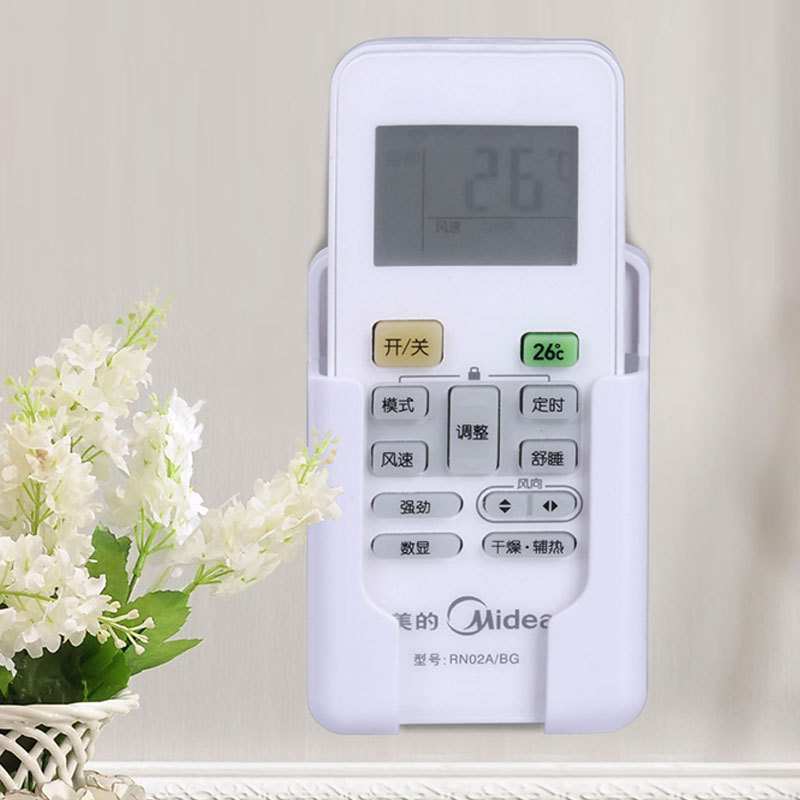 Hongcheng aire acondicionado frío control remoto rack montado en la pared sin clavos soporte adhesivo caja de almacenamiento montado en la pared