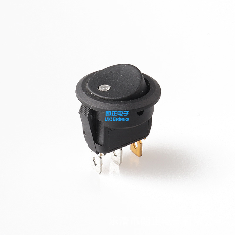 KCD2-101NMD upper circle lower diameter 23 large round rocker switch 2 feet second block with lamp cat's eye