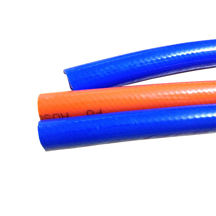 厂家批发TPU夹纱气管8*5mm耐高压PU聚氨酯包纱管 PU夹纱管气鼓管