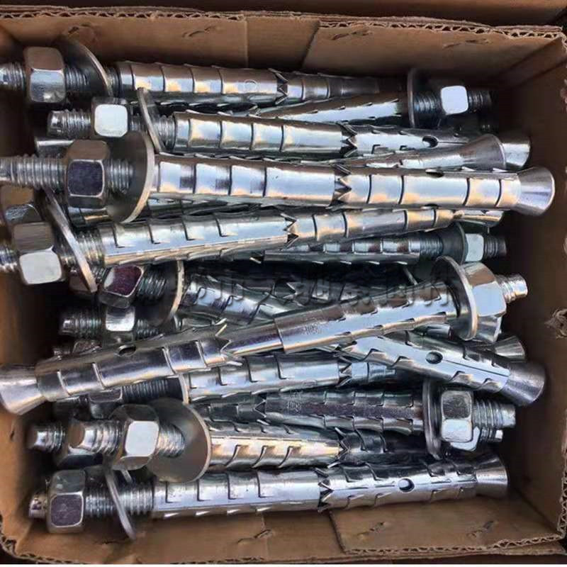 泡沫砖专用膨胀螺丝面包加气砖自锁胀栓大涨口砌砖鱼鳞拉爆内膨胀