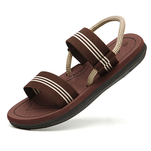 Summer Men's Cooling Shoes Two Users Outdoor Casual Men and Women Slippers Outdoor Wear Slip-Resistant Men's Style Vietnamese Beach Shoes Men Wholesale