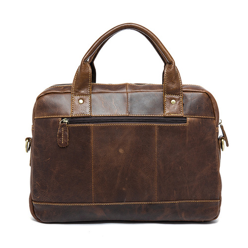 Wholesale business handbags, European and American retro men's bags, briefcases, genuine leather men's crossbody bags, shoulder bags