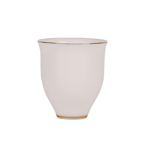 Wholesale Yifan Jade White Porcelain Tea Cup with Inspection Bowl  
Ceramic Kung Fu 