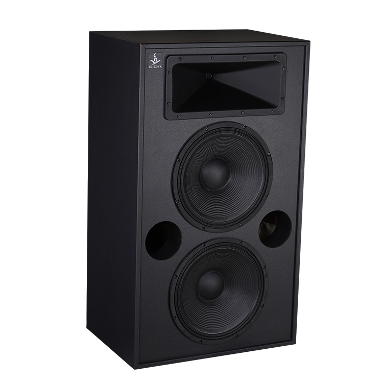 Equipo de refuerzo de sonido de estudio de altavoz principal Cinema Audio System doble Altavoz profesional de frecuencia completa de 15 pulgadas