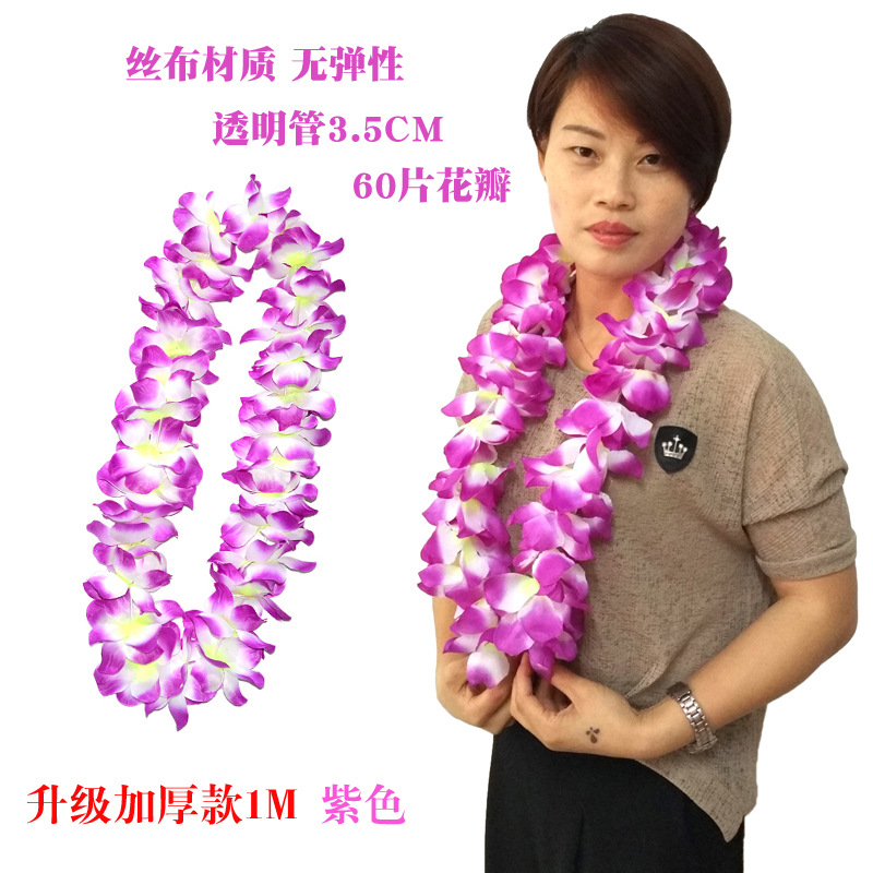 Transfronterizo exclusivo engrosado Garland Hawaiano hula dance club bar fiesta actividades de playa elogio rendimiento Festival