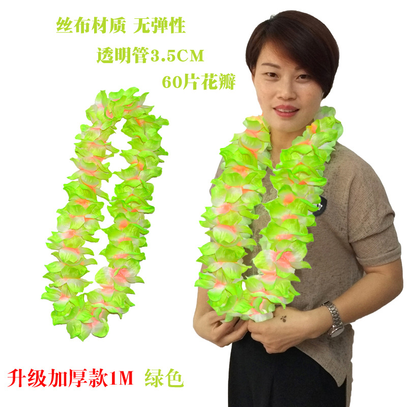 Transfronterizo exclusivo engrosado Garland Hawaiano hula dance club bar fiesta actividades de playa elogio rendimiento Festival