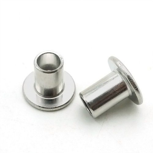 304 stainless steel flat head semi-hollow rivet M2M2.5M3M4M5M6 flat round head semi-hollow core hollow nail GB875