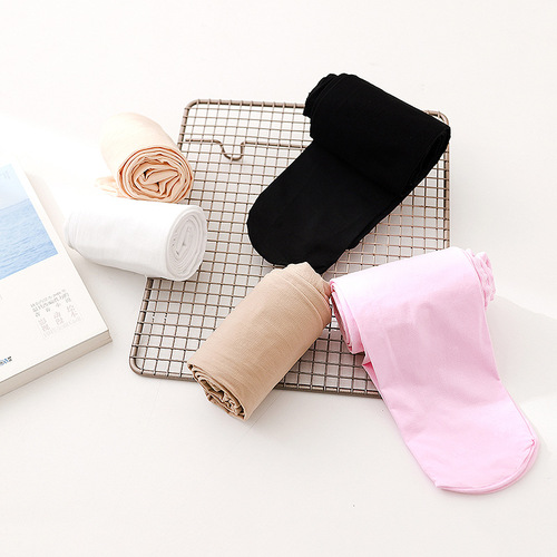 90D Spring and Summer Goose Down Anti-pilling White Dance Socks Highly Elastic Girls' Pantyhose Children's Socks Wholesale New Style