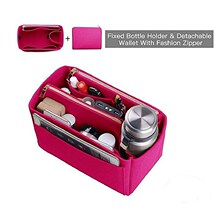 新款彩色女士毛毡化妆包 多功能收纳毛毡收纳包毛毡包中包内胆包