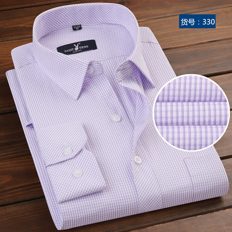 Shirt, for middle-aged man, floral print, Korean style