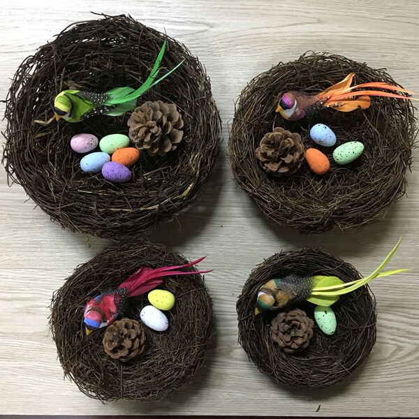 Resurrection festival toad vine wrapped bird nest
