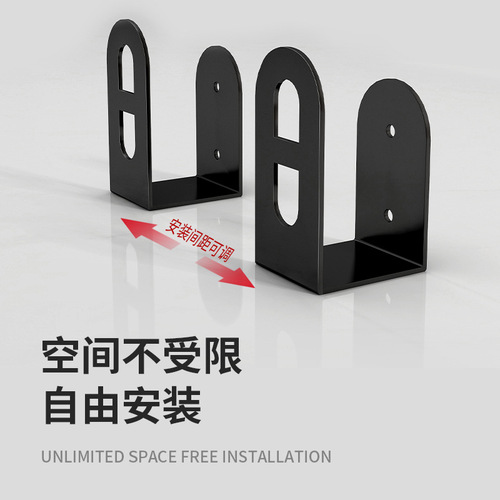 Stainless steel 304 pot lid holder kitchen cutting board tray wall-mounted no-drill storage rack black thickened